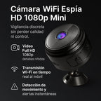 MiniCámara WiFi Espía HD 1080p